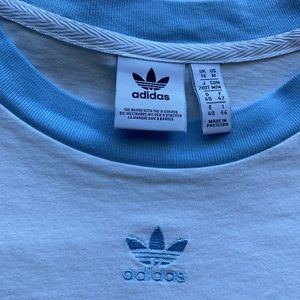 adidas Originals Women's Adicolor Classics Roll-up Sleeve Crop Top